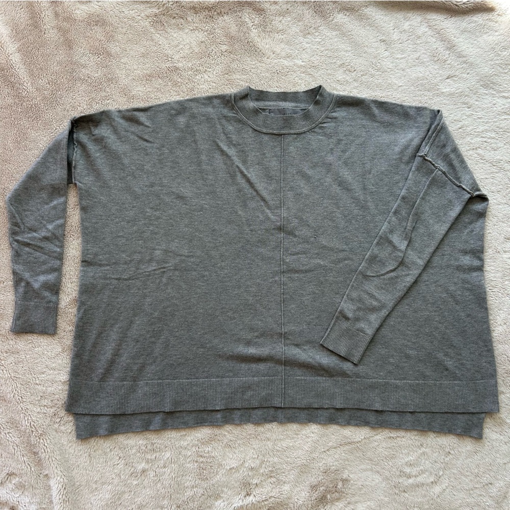 Jolie grey boxy cashmere sweater, small - Picture 2 of 11